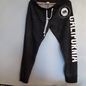 Dark gray sweatpants,ankle length, size X-Large.